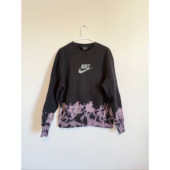 Nike Unity Swoosh Ombré Acid Wash Crewneck Sweatshirt - Picture 2 of 4